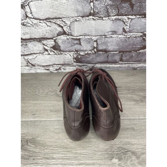 Camper Alicante Brown Leather Lace Up Heel Ankle Boots Women’s Sz 38EU/7.5M US - Picture 6 of 16